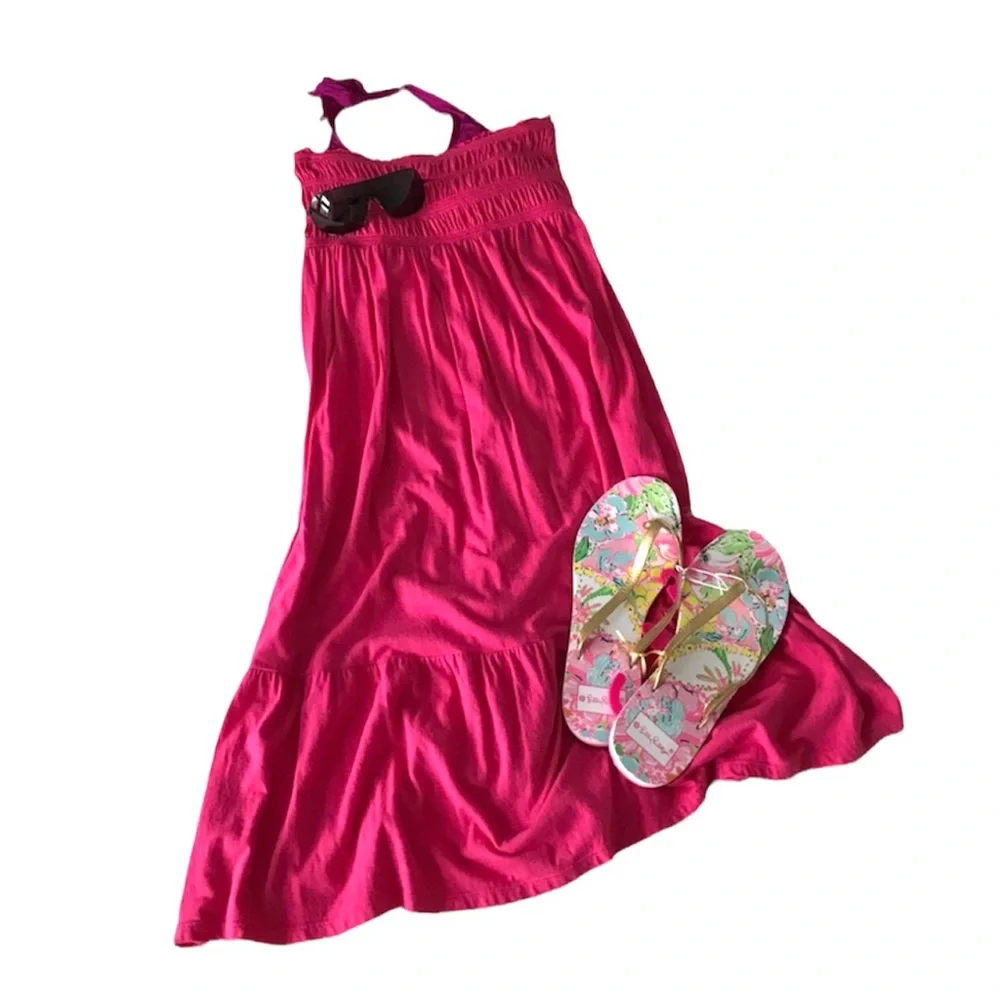 Express pink strapless cotton sundress - Picture 1 of 5